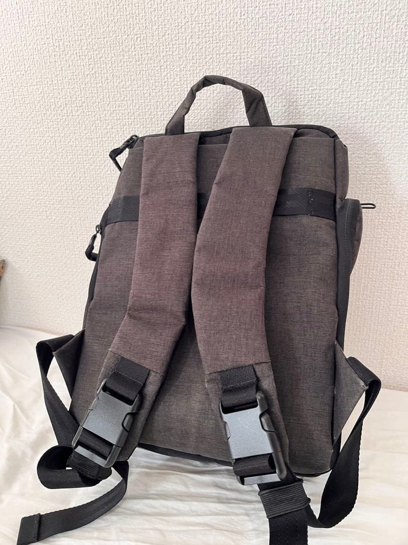 dark gray backpack simple Japan - image 3