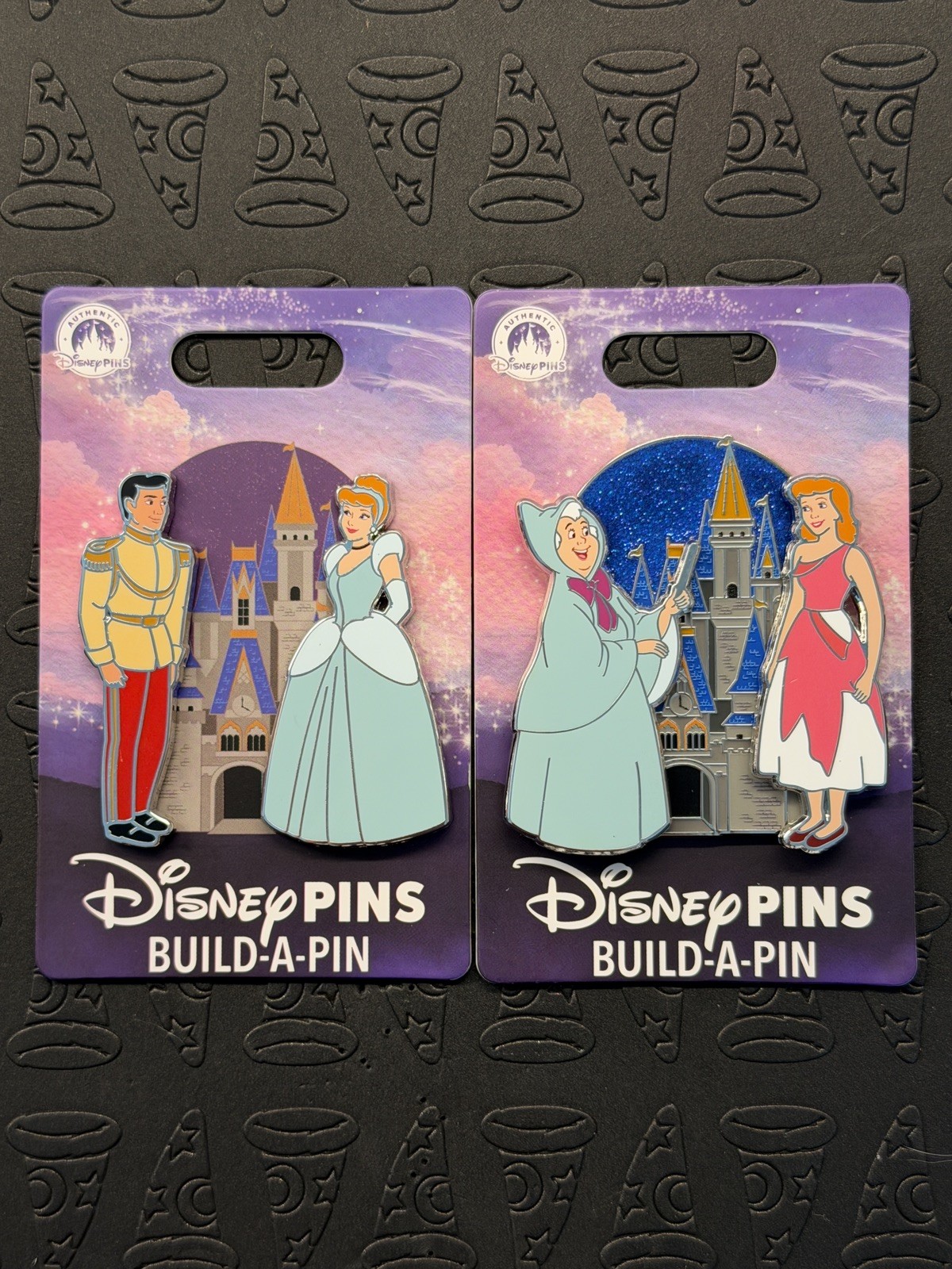 2026 Disney Parks Build A Pin 5 Pin Set Cinderella 