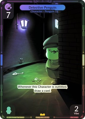 Vibes TCG  FOIL  Detective Penguin  - Birb & Pengu Card # 117
