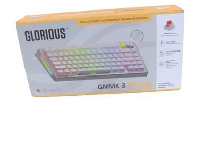 Glorious GMMK 3 PRO HE 75% Wireless Gaming Keyboard - Silver, Hall-Effect Switch