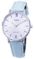 Casio Quarz Silber Und Weiß Zifferblatt LTP-VT01L-7B3 Analog Damenuhr