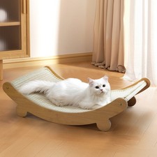 Large Cat Scratching Board Kitten Scratcher Pad Mat Cardboard Bed Pet Lounge Bed