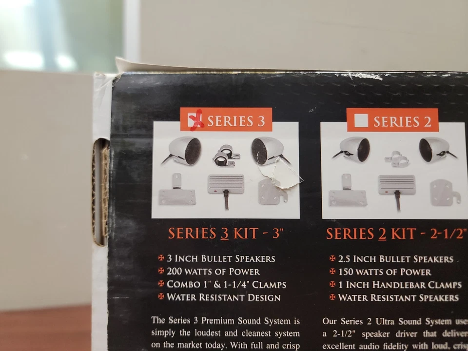 Cycle Sounds 3" 200 Watt Hi-End Series 3 Speakers  - Image 3 of 4