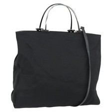 GUCCI Borsa a Mano Nylon 2 Vie Nero Argento 002 1028 3754 Autore 181176