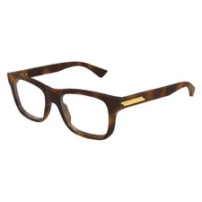 Image of Bottega Veneta Eyeglasses BV1412O 009 Havana Frames Eyewear Unisex 52-18-145