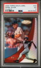 2000 TOPPS GOLD LABEL CLASS 2 #22 DEREK JETER PSA 5