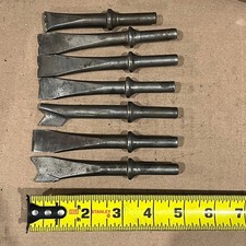 Pneumatic 7 Piece Air Chisel Set Flat Notched