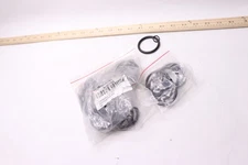 (28-Pk) Urbanest Curtain Rings w/ Eyelets Black Metal 1-1/2" 1200763