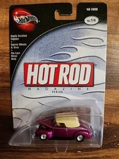 Hot Wheels 40 1940 Ford Hot Rod Magazine Collectible Car w/RRs 1/4 Purple