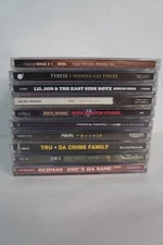 Lot of 10 Old School Hip Hop Rap CD's Akon, DMX Redman Ect.