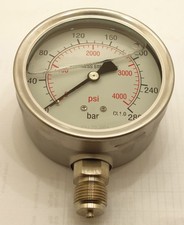 270 BAR 100mm STEM PRESS GAUGE P052701