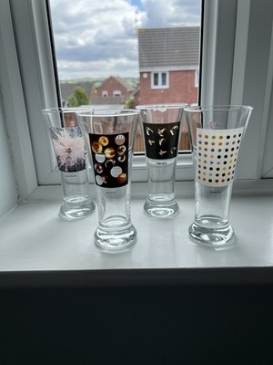 4er Set Becks Biergläser Limited Edition u.a. Damien Hurst Brandneu