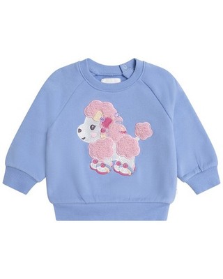 Huxbaby Polly Poodle Sweatshirt Blue 3-6M