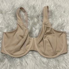 Wacoal 40DDD Bra Beige High Standards Seamless 855352 Underwire Back Closure