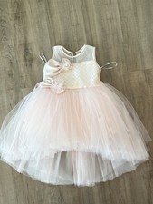 Tulleen Girls 2T Tulle Layered Sparkle Twirl Dress Estilo Satin Bow