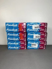 4 Pack - Fixodent Denture Adhesive Cream FREE of Flavors & Colors 2.4oz
