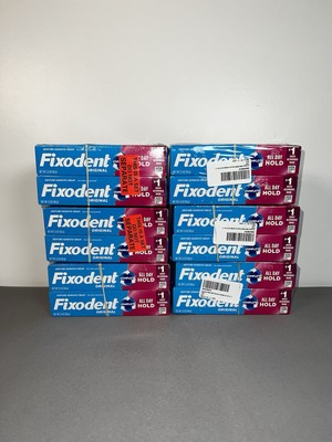 4 Pack - Fixodent Denture Adhesive Cream FREE of Flavors & Colors 2.4oz