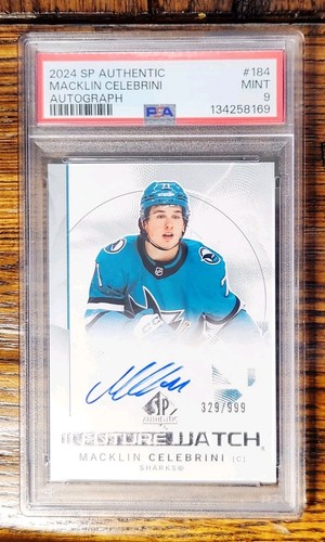 2024-25 SPA MACKLIN CELEBRINI Future Watch Auto Rookie RC /999 PSA 9