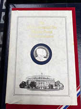 1985 Inaugural Day Medallic/Postal Commemorative .999 Silver Reagan/Bush
