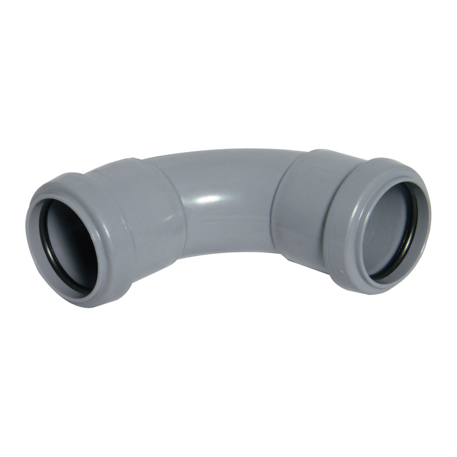 Floplast Push Fit Waste 92.5 Degree Bend 40Mm Grey - Wp15 - Perfect For Plumbing Systems - Grey - Image 2