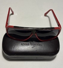 Louis Vuitton Z0286W Oversized Aviator Sunglasses Red/Gray Gradient Rare
