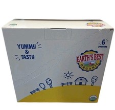 Earth's Best Organic Apple Peach Oatmeal Pouches 6 Pack New