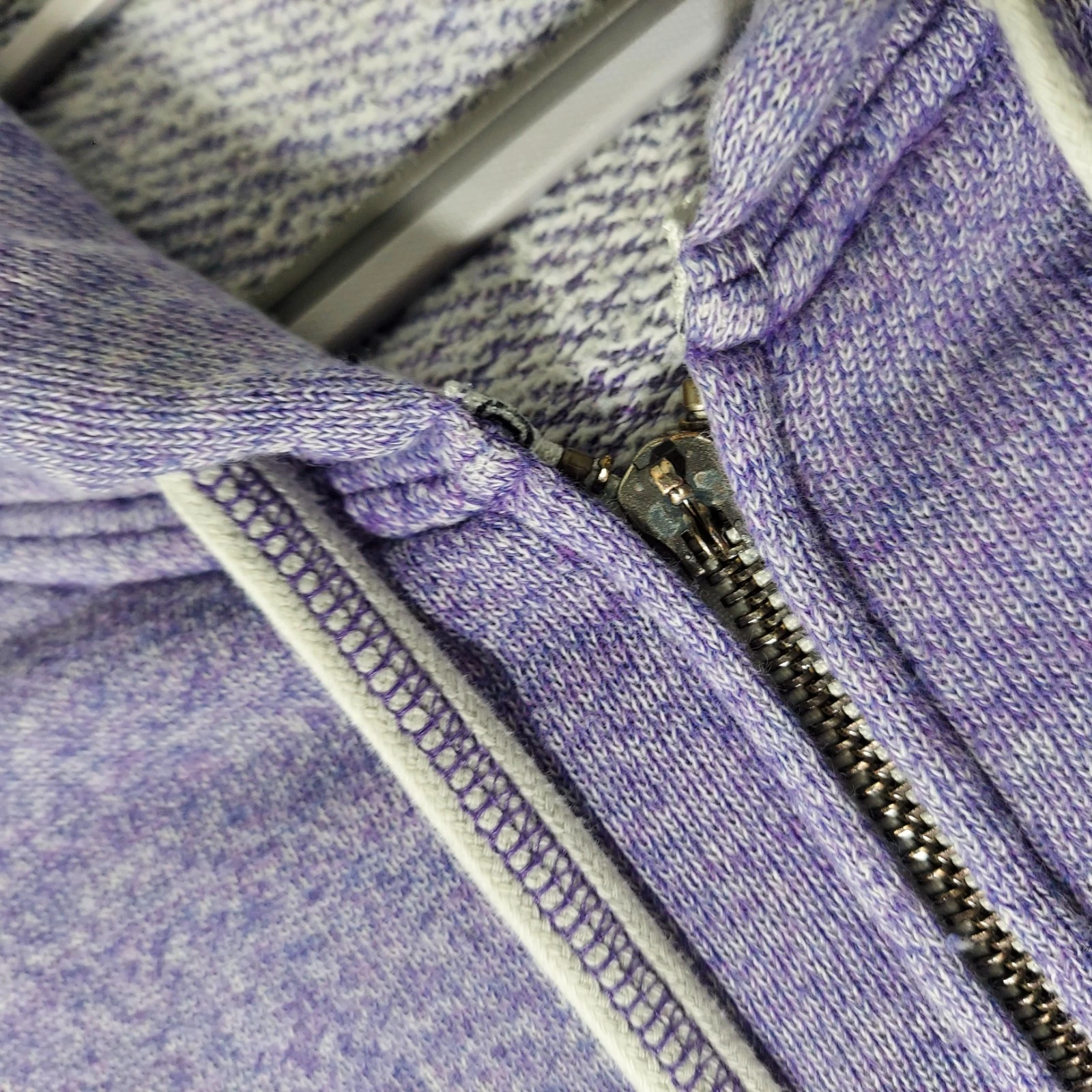 UNDERCOVER Felpa con cappuccio Y2K Victorias Secret rosa M cerniera grande logo tasche viola tempo libero