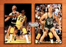 1993-94 Hoops #MB1 Magic Johnson / Larry Bird