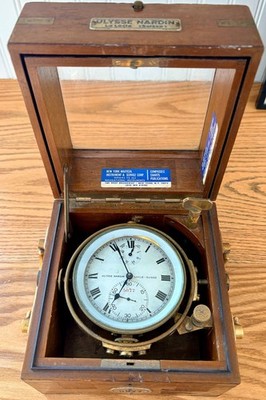 Antique Ulysse Nardin Maritime Chronometer 5877 In Box