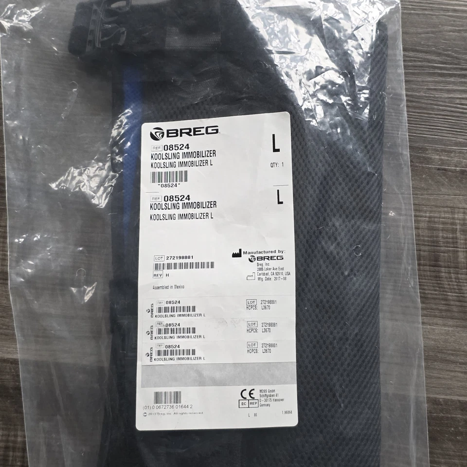 Breg Koolsling 防盗器 大号 黑色 肩臂 支撑 全新 08524 — 第 3/4 张图片