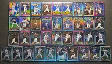 2024 Topps Chrome Baseball New York Mets Base/Insert/RC Refractor SP Lot(37)
