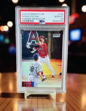 Shohei Ohtani PSA 10 Chrome Refractor Insert POP 13! 2020 Stadium Club Flawless