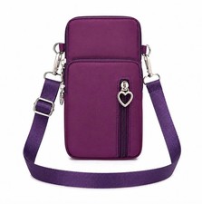 Mini Crossbody Cell Phone Bag Compact Shoulder Wallet Pouch Purse Holder