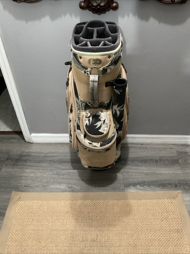 Burton 13 Way Cart Golf Bag Slammer & Squire Women's Floral Pattern - Picture 1 of 10