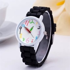 Kids Quartz Watch Stylish Silicone Pencil Design Cosplay Autism Boys Girls