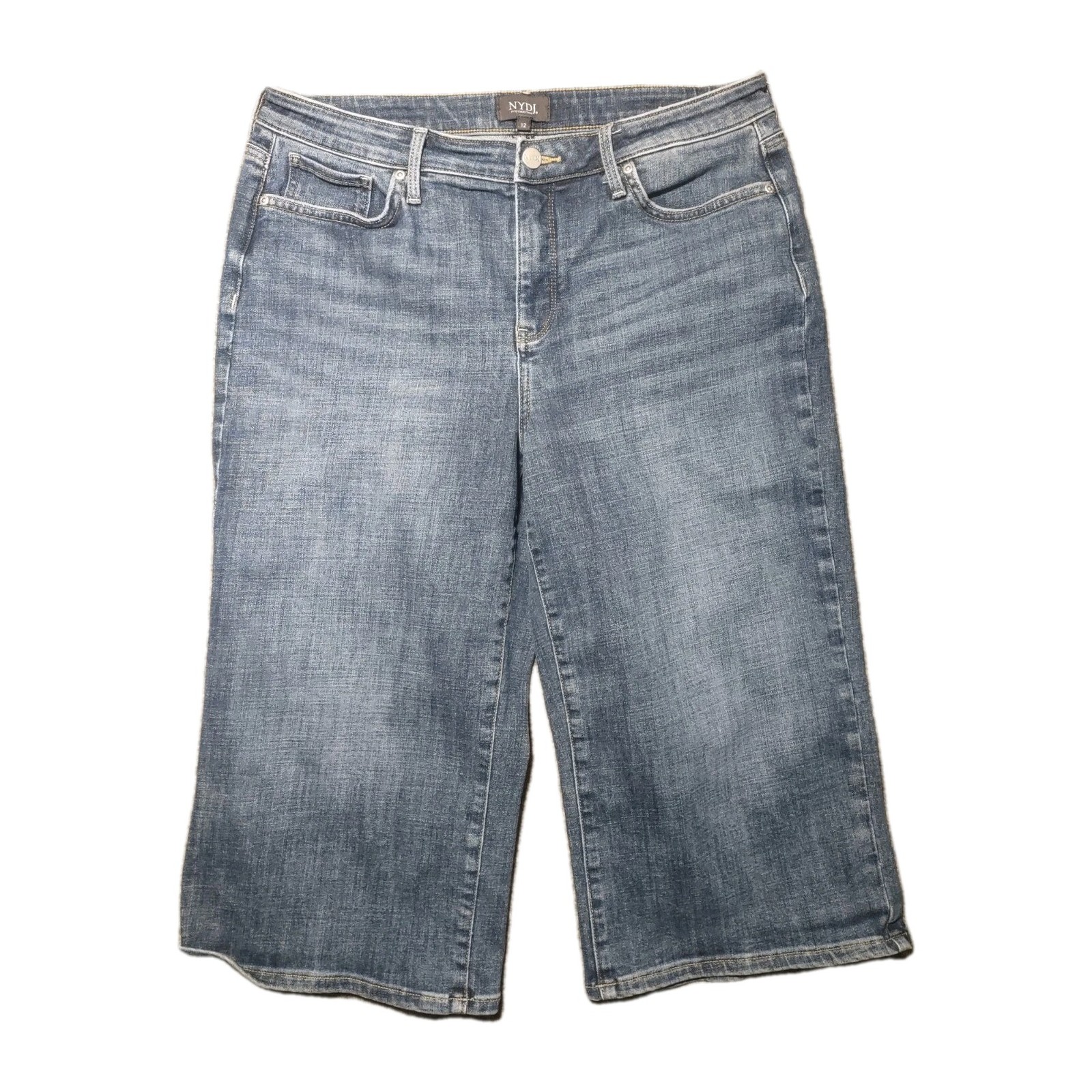 NYDJ Not Your Daughters Premium Denim Capri Crop Blue Jeans Size 12