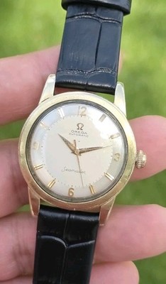 Vintage Omega Seamaster Automatic 14k Gold Filled GX6250 34mm Watch Cal 500