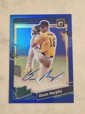2023 Panini Donruss- Owen Murphy RATED PROSPECT SIGNATURE /75 BLUE PRIZM BRAVES