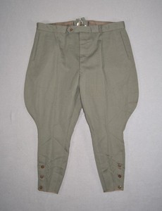 Vintage Military Pants Mens 38 Green Horse Riding Breeches Jodhpurs Wool 38x25