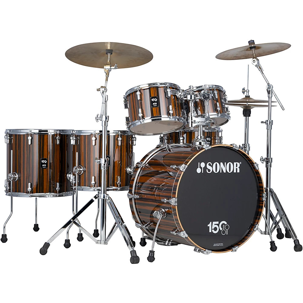 SONOR AQ2 150th Anniversary High-Gloss Ebony Veneer Shell Pack