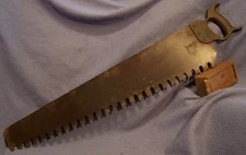 H DISSTON & SONS No 73 Hand Ice Saw M tooth on 30 inch plate