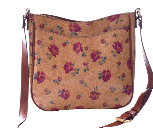 Patricia Nash Emeline Prairie Rose Garden Leather Crossbody Bag Mint Cond
