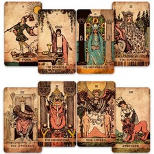 Classic Tarot Set - 78 Gold-Edged Classic Cards with Guidebook - Perfect for ...