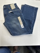 Falls Creek Boys Size 16 Straight Leg Adjustable Waist Stretch Straight Hip Leg