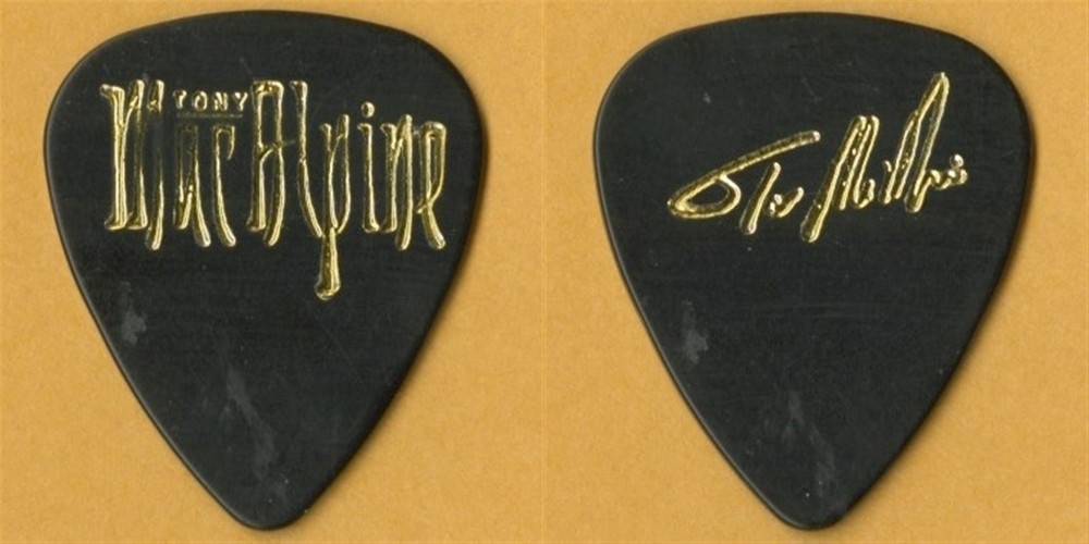 McAlpine 1990 Eyes of the World concert tour Tony McAlpine signature Guitar Pick