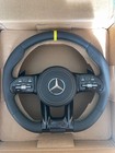 Volant Sport AMG jaune Cuir  Mercedes-Benz Compatible W205 W213 W222 W253 W167