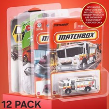 12-Pack Clear Protector Case Plastic Display Hot Wheels  Matchbox Basic Cars