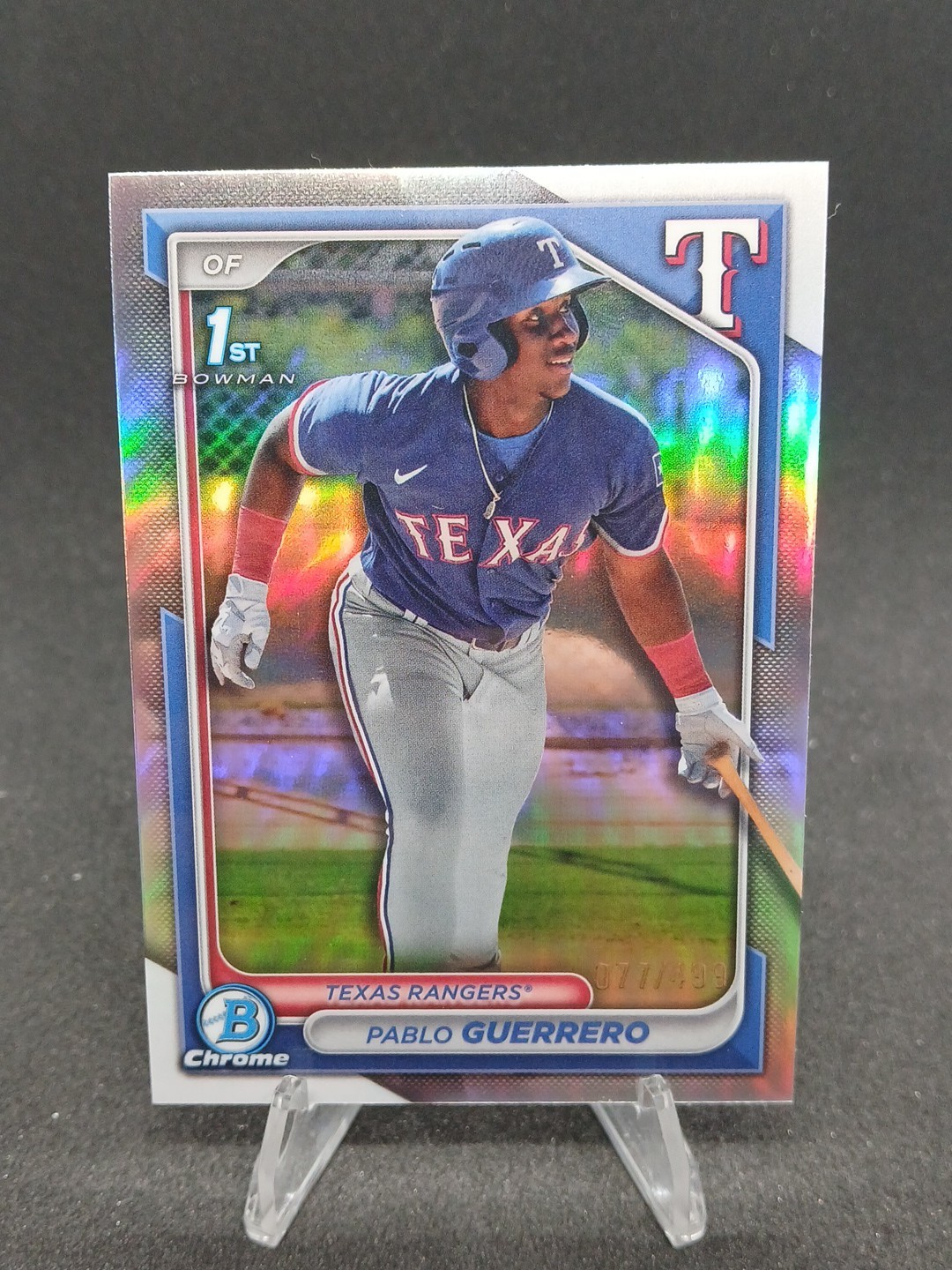 2024 Bowman Chrome #BCP-212 Pablo Guerrero 1st Bowman Refractor /499 Rangers