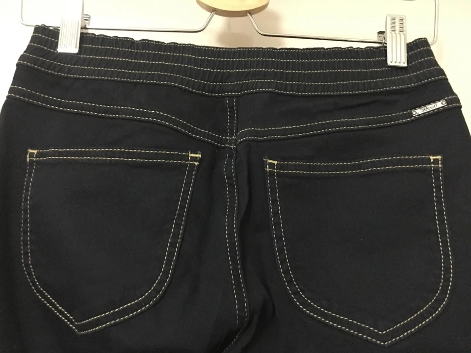 Pantalones de mezclilla para niñas diésel lokket azul oscuro talla 14 años Foto 4 de 4