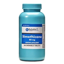 Gas Relief 80 mg Strength Simethicone Chewable Tablet, 100 Tablets
